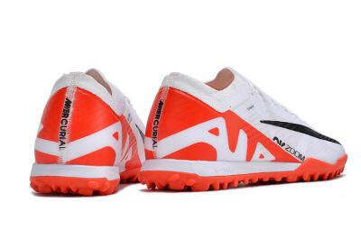 Unisex Nike Mercurial Vapor 15 Elite TF Artificial Turf Low-Tops Football Shoes - White/Black/Red