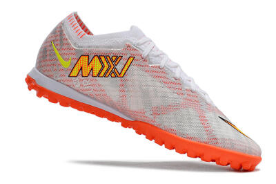 Unisex Nike Air Zoom Mercurial Vapor 15 Elite TF Artificial Turf Low-Tops Football Shoes - Orange/White/Silver