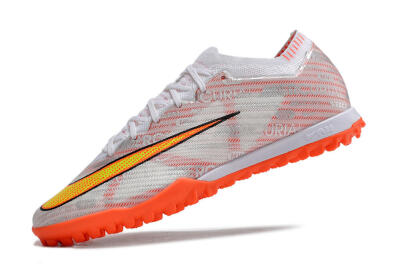 Unisex Nike Air Zoom Mercurial Vapor 15 Elite TF Artificial Turf Low-Tops Football Shoes - Orange/White/Silver