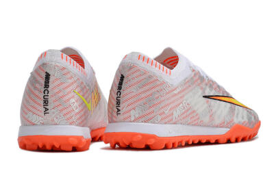 Unisex Nike Air Zoom Mercurial Vapor 15 Elite TF Artificial Turf Low-Tops Football Shoes - Orange/White/Silver