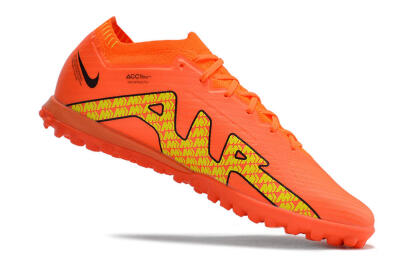 Men's Nike Air Zoom Mercurial Vapor 15 Elite TF Artificial Turf Low-Tops Football Shoes - Red/Yellow