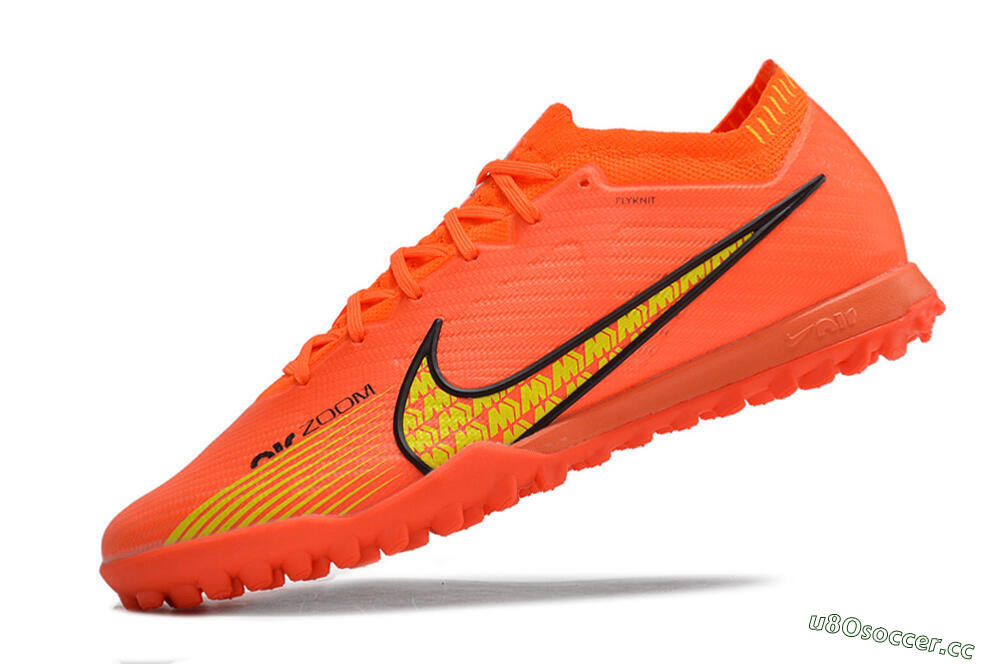 Men's Nike Air Zoom Mercurial Vapor 15 Elite TF Artificial Turf Low-Tops Football Shoes - Red/Yellow 5