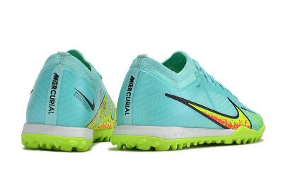 Men's Nike Air Zoom Mercurial Vapor 15 Elite TF Artificial Turf Low-Tops Football Shoes - Blue/Green