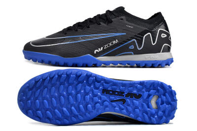 Unisex Nike Mercurial Vapor 15 Elite TF Artificial Turf Low-Tops Football Shoes - Black/Blue