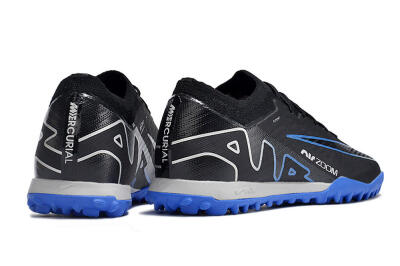 Unisex Nike Mercurial Vapor 15 Elite TF Artificial Turf Low-Tops Football Shoes - Black/Blue