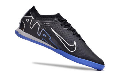 Men's Nike Air Zoom Mercurial Vapor 15 Elite IC Indoor & Futsal Low-Tops Football Shoes - Black/Blue/White