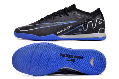 Men's Nike Air Zoom Mercurial Vapor 15 Elite IC Indoor & Futsal Low-Tops Football Shoes - Black/Blue/White