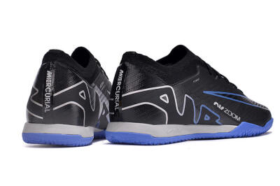 Men's Nike Air Zoom Mercurial Vapor 15 Elite IC Indoor & Futsal Low-Tops Football Shoes - Black/Blue/White