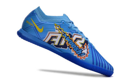 Men's Nike Air Zoom Mercurial Vapor 15 Elite IC Indoor & Futsal Low-Tops Football Shoes - Blue/Yellow/Black