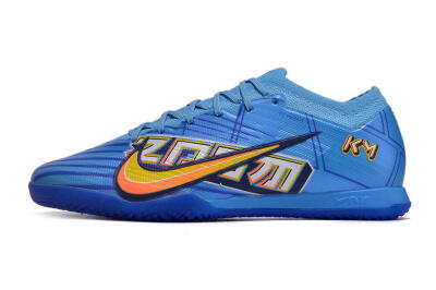 Men's Nike Air Zoom Mercurial Vapor 15 Elite IC Indoor & Futsal Low-Tops Football Shoes - Blue/Yellow/Black