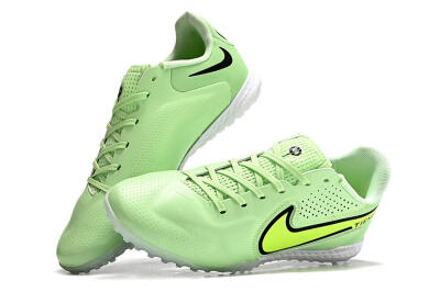 Men's Nike Tiempo Legend 9 TF Artificial Turf Low-Tops Football Shoes - Green/Yellow/Black