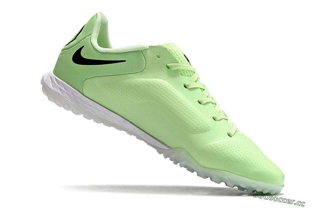 Men's Nike Tiempo Legend 9 TF Artificial Turf Low-Tops Football Shoes - Green/Yellow/Black 6