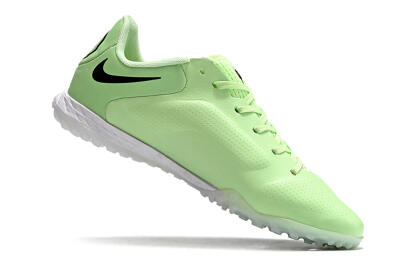 Men's Nike Tiempo Legend 9 TF Artificial Turf Low-Tops Football Shoes - Green/Yellow/Black