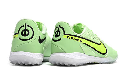 Men's Nike Tiempo Legend 9 TF Artificial Turf Low-Tops Football Shoes - Green/Yellow/Black