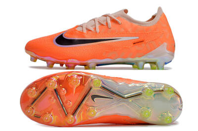Men's Nike Phantom GX Elite AG Artificial Grass Low-Tops Football Boots - Orange/Black/White