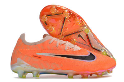 Men's Nike Phantom GX Elite AG Artificial Grass Low-Tops Football Boots - Orange/Black/White