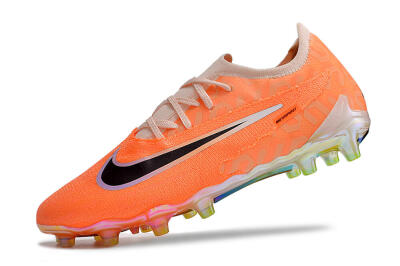 Men's Nike Phantom GX Elite AG Artificial Grass Low-Tops Football Boots - Orange/Black/White