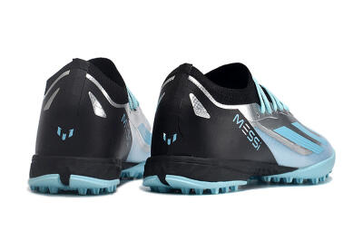 Men's Adidas X Crazyfast.1 TF Artificial Turf Low-Tops Football Shoes - Blue/Silver/Black