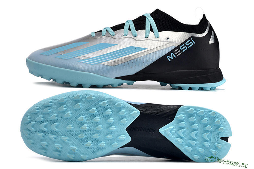 Men's Adidas X Crazyfast.1 TF Artificial Turf Low-Tops Football Shoes - Blue/Silver/Black 1