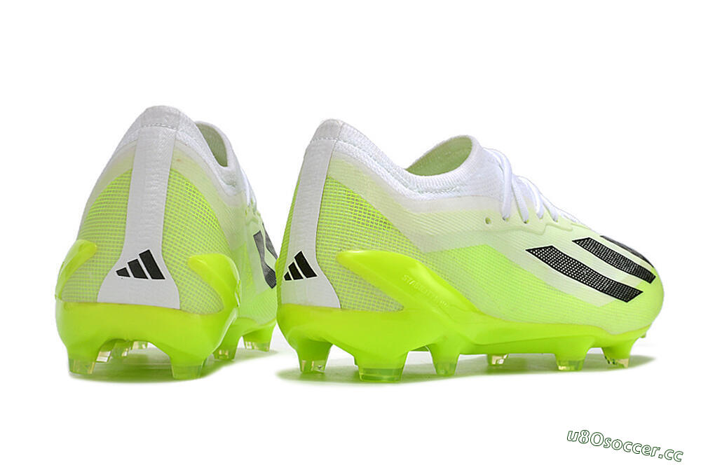 Men's Adidas X Crazyfast.1 Messi FG Firm Ground Low-Tops Football Boots - Green/Black/White 6