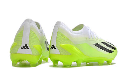 Men's Adidas X Crazyfast.1 Messi FG Firm Ground Low-Tops Football Boots - Green/Black/White