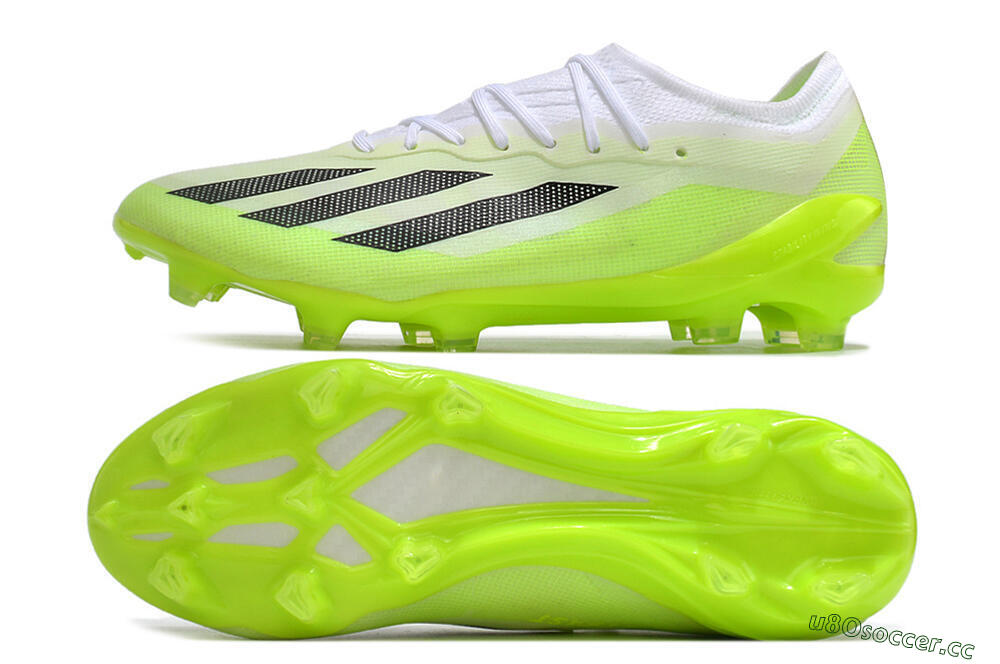 Men's Adidas X Crazyfast.1 Messi FG Firm Ground Low-Tops Football Boots - Green/Black/White 1