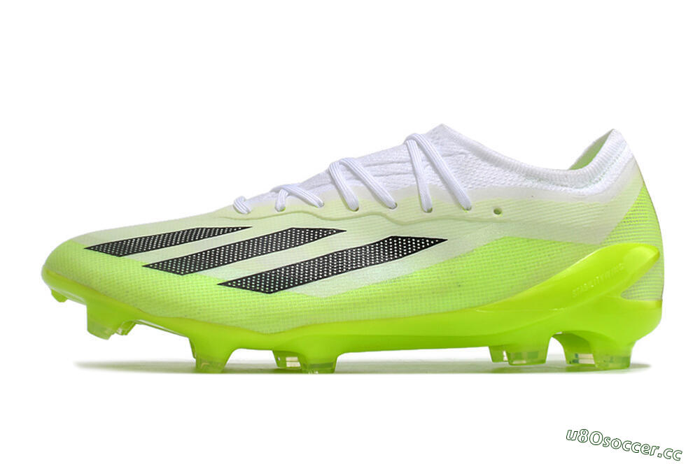 Men's Adidas X Crazyfast.1 Messi FG Firm Ground Low-Tops Football Boots - Green/Black/White 0