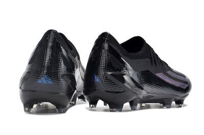Men's Adidas X Crazyfast.1 FG Firm Ground Low-Tops Football Boots - Black/Purple