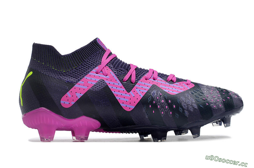 Men's Puma Future Ultimate FG Firm Ground Low-Tops Football Boots - Purple/Pink/Green 4