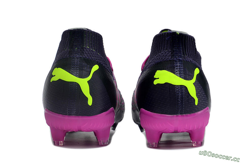 Men's Puma Future Ultimate FG Firm Ground Low-Tops Football Boots - Purple/Pink/Green 5