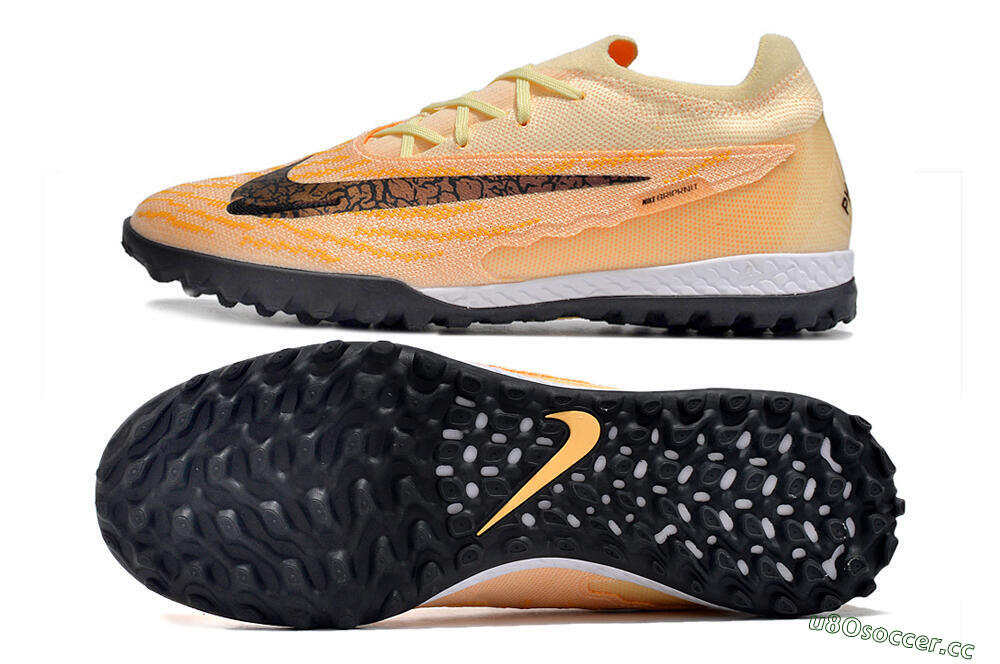 Unisex Nike Phantom GX Elite TF Artificial Turf Low-Tops Football Shoes - Pink/Black/Brown 1