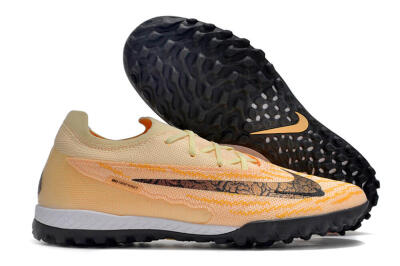 Unisex Nike Phantom GX Elite TF Artificial Turf Low-Tops Football Shoes - Pink/Black/Brown