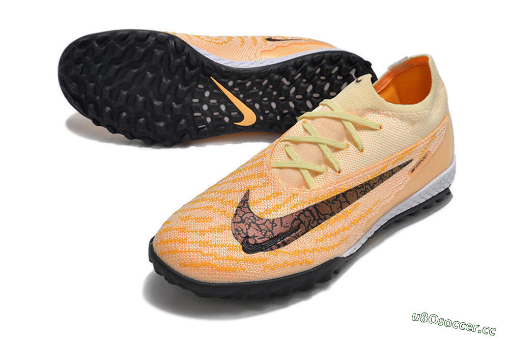 Unisex Nike Phantom GX Elite TF Artificial Turf Low-Tops Football Shoes - Pink/Black/Brown 3