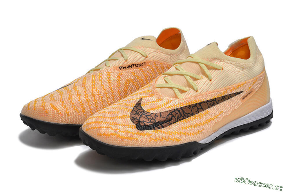 Unisex Nike Phantom GX Elite TF Artificial Turf Low-Tops Football Shoes - Pink/Black/Brown 5