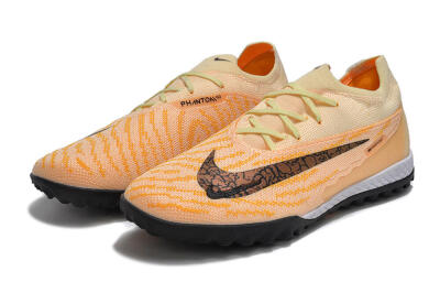 Unisex Nike Phantom GX Elite TF Artificial Turf Low-Tops Football Shoes - Pink/Black/Brown