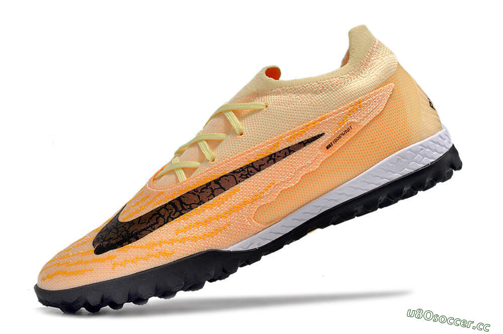 Unisex Nike Phantom GX Elite TF Artificial Turf Low-Tops Football Shoes - Pink/Black/Brown 8