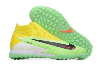 Men's Nike Phantom GX Elite TF Artificial Turf High-Tops Football Shoes - Yellow/Green/Black/Red/White