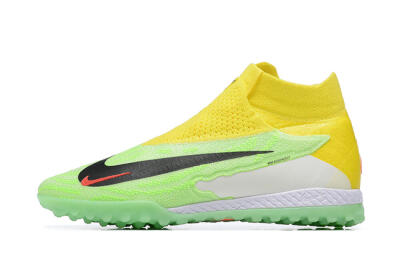 Men's Nike Phantom GX Elite TF Artificial Turf High-Tops Football Shoes - Yellow/Green/Black/Red/White