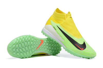Men's Nike Phantom GX Elite TF Artificial Turf High-Tops Football Shoes - Yellow/Green/Black/Red/White
