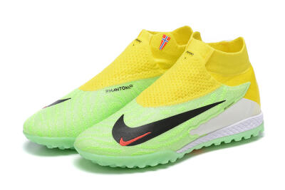 Men's Nike Phantom GX Elite TF Artificial Turf High-Tops Football Shoes - Yellow/Green/Black/Red/White