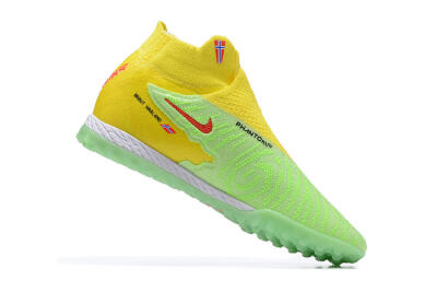 Men's Nike Phantom GX Elite TF Artificial Turf High-Tops Football Shoes - Yellow/Green/Black/Red/White