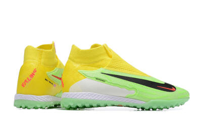 Men's Nike Phantom GX Elite TF Artificial Turf High-Tops Football Shoes - Yellow/Green/Black/Red/White