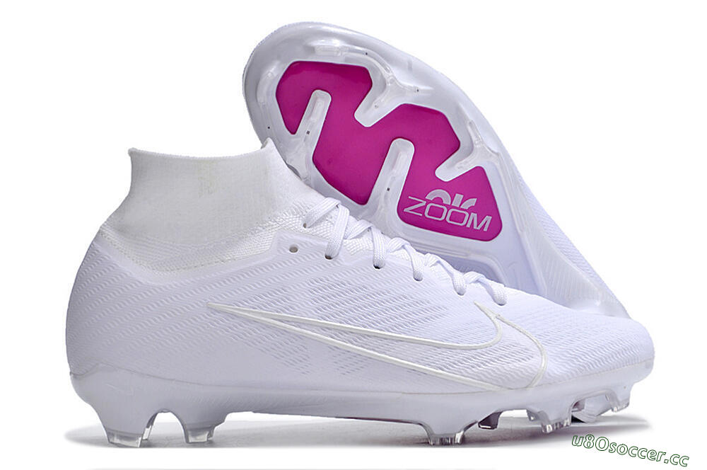 Unisex Nike Air Zoom Mercurial Superfly 9 Elite Change Color In Sunlight FG Firm Ground High-Tops Football Boots - White/Purple 2