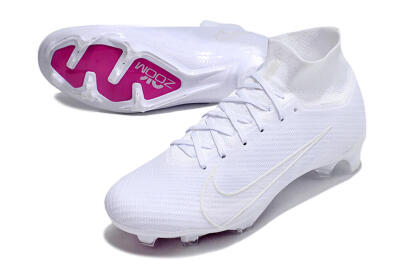 Unisex Nike Air Zoom Mercurial Superfly 9 Elite Change Color In Sunlight FG Firm Ground High-Tops Football Boots - White/Purple