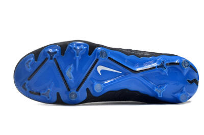 Men's Nike Phantom GX Elite FG Firm Ground Low-Tops Football Boots - Black/Grey/Blue
