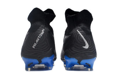 Men's Nike Phantom GX Elite DF Link FG Firm Ground High-Tops Football Boots - Grey/Black/Blue