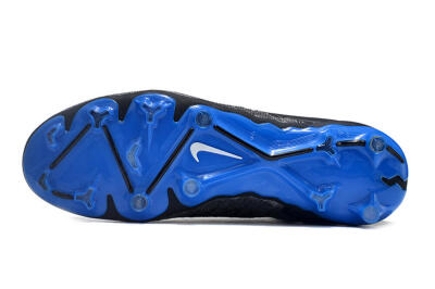 Men's Nike Phantom GX Elite DF Link FG Firm Ground High-Tops Football Boots - Grey/Black/Blue
