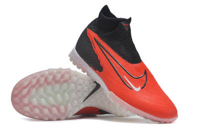 Unisex Nike Phantom GX Elite DF Link TF Artificial Turf High-Tops Football Shoes - Red/Black/White