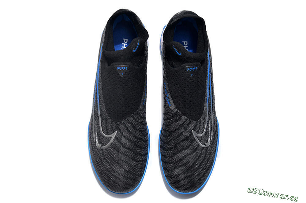 Unisex Nike Phantom GX Elite DF Link TF Artificial Turf High-Tops Football Shoes - Black/Blue/White 4