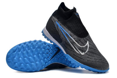 Unisex Nike Phantom GX Elite DF Link TF Artificial Turf High-Tops Football Shoes - Black/Blue/White